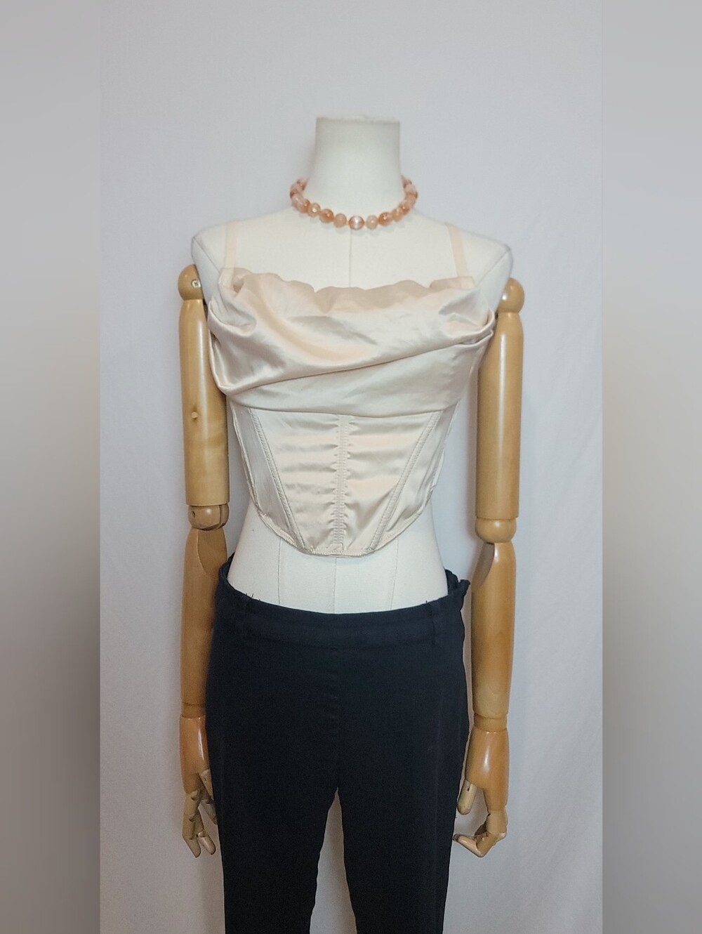 Urban Outfitters Lexi Satin Corset Top, Size Medium